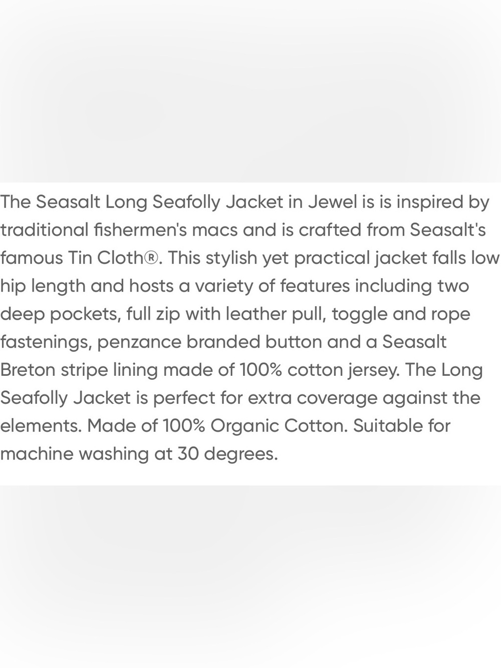 Seasalt Cornwall Seafolly Jacket - Picture 9 of 9